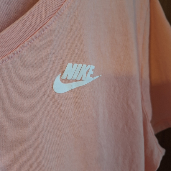 Nike Women's Peach V-Neck Top - Picture 3 of 4